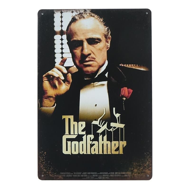 Plakat Tabliczka dekoracyjna metalowa THE GODFATHER 1