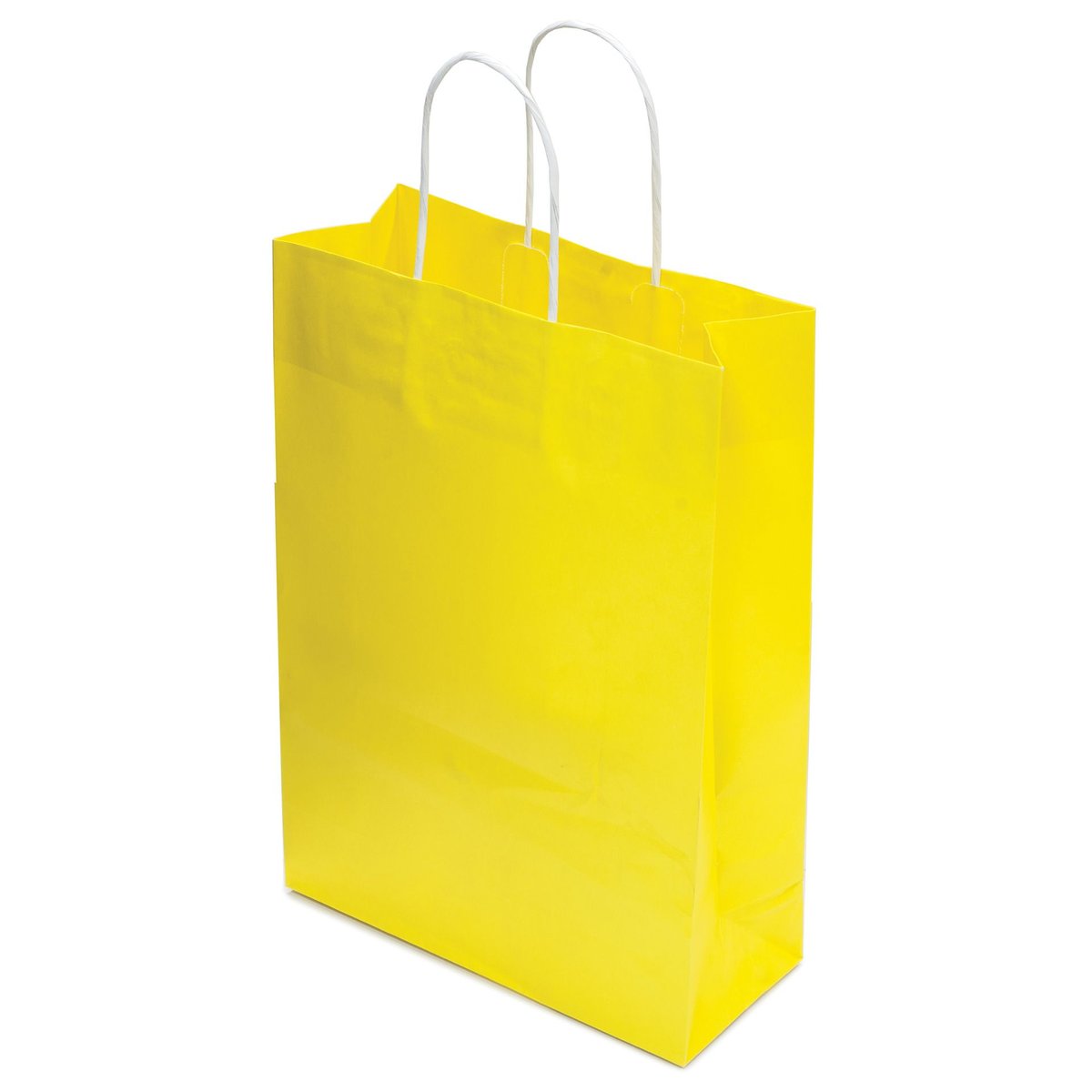 Torba papierowa żółta premium (10 szt.) - wzór TP9