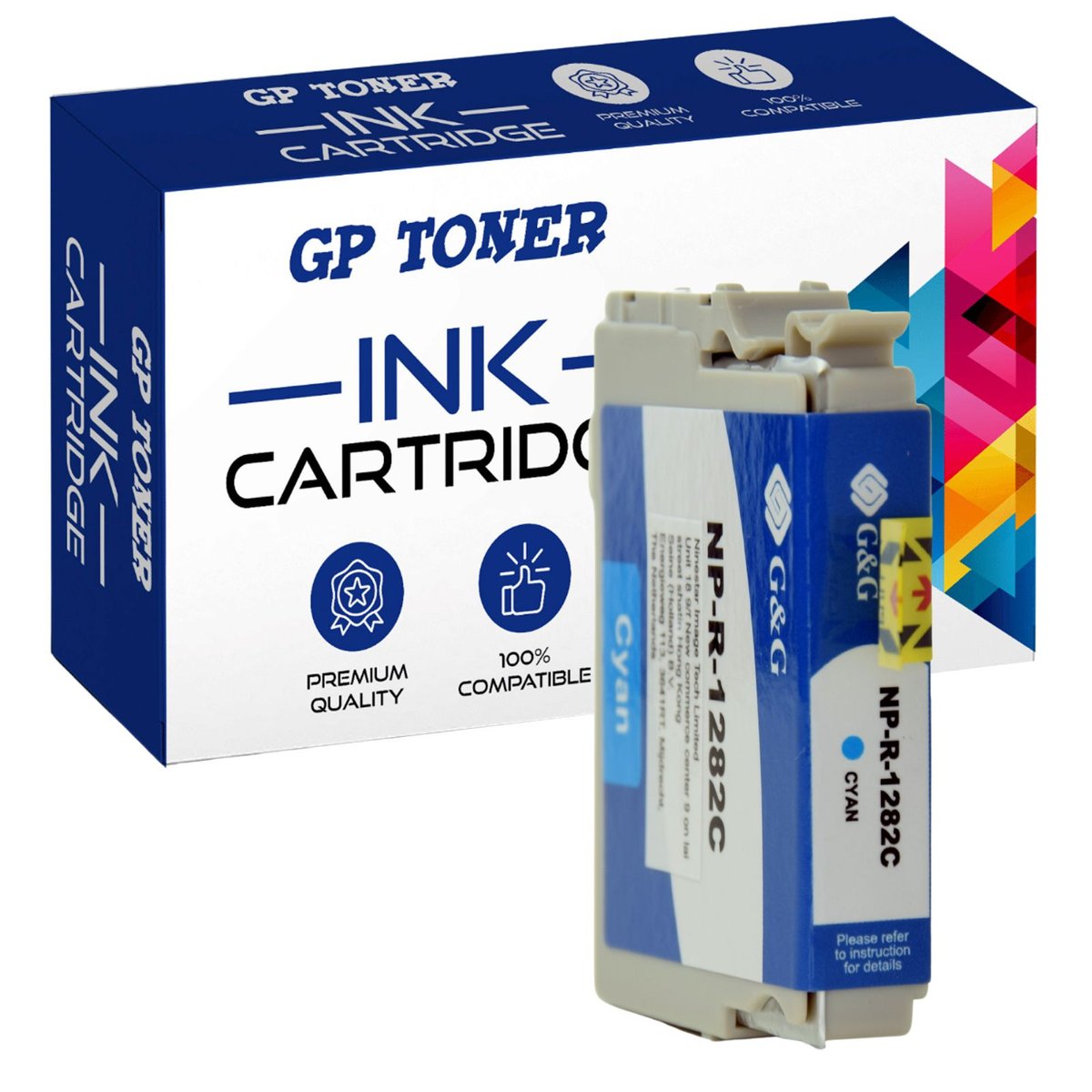 Tusz do Epson T1281BK Stylus Office BX305F BX305FW Cyan