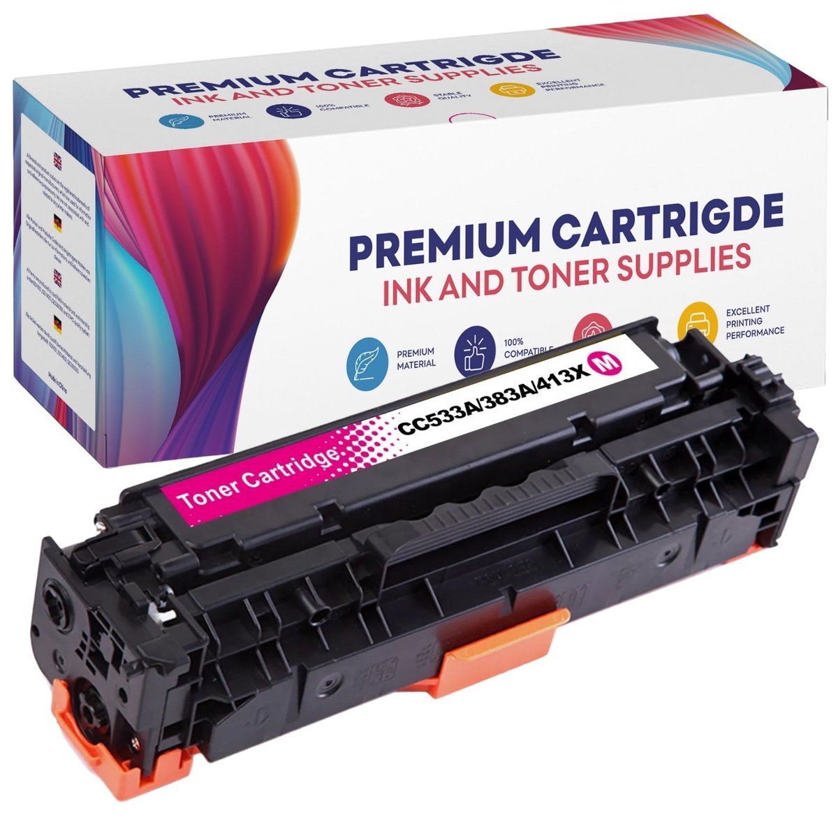 Gp Toner TONER DO HP CC533 CE413 CF383 CP2020 CP2025 CM2320 - CC533A GP-H533A/413X/383X GP-H533A/413X/383X