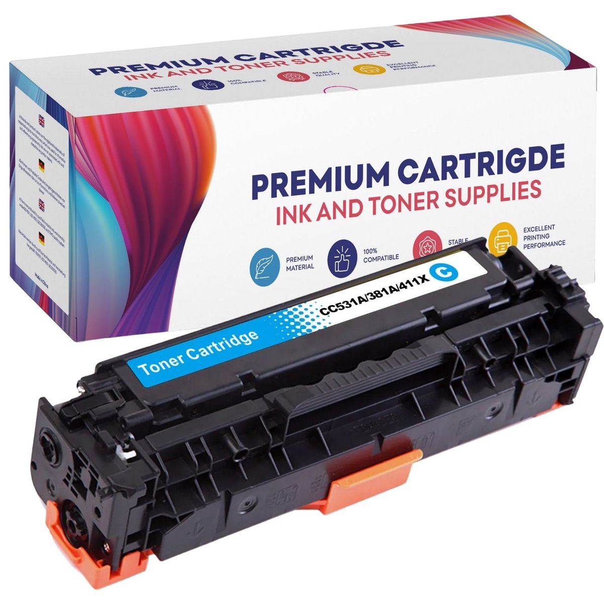Gp Toner TONER DO HP CC531 CE411 CF381 CP2020 CP2025 CM2320 - CC530A GP-H531A/411X/381X GP-H531A/411X/381X