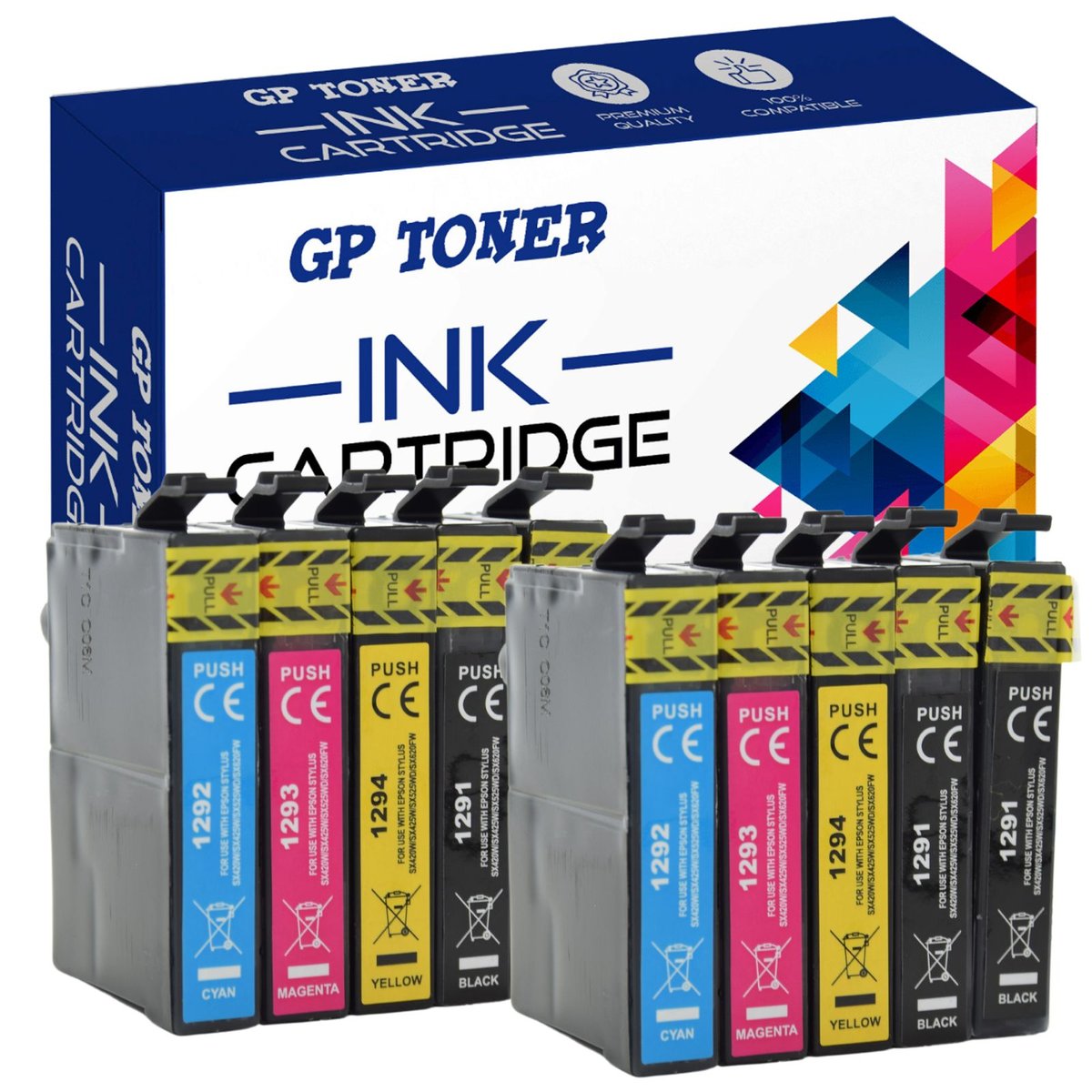 10x Tusz do Drukarki Epson Stylus BX535wd 635fwd 99 2x CMYKK