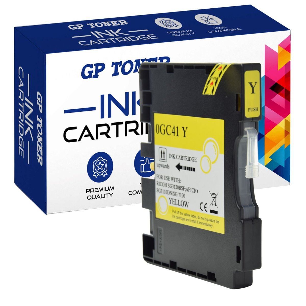 Tusz do HP Ricoh Aficio SG2100n SG3100 Series SG3110dn SG3120BSFNw Żółty