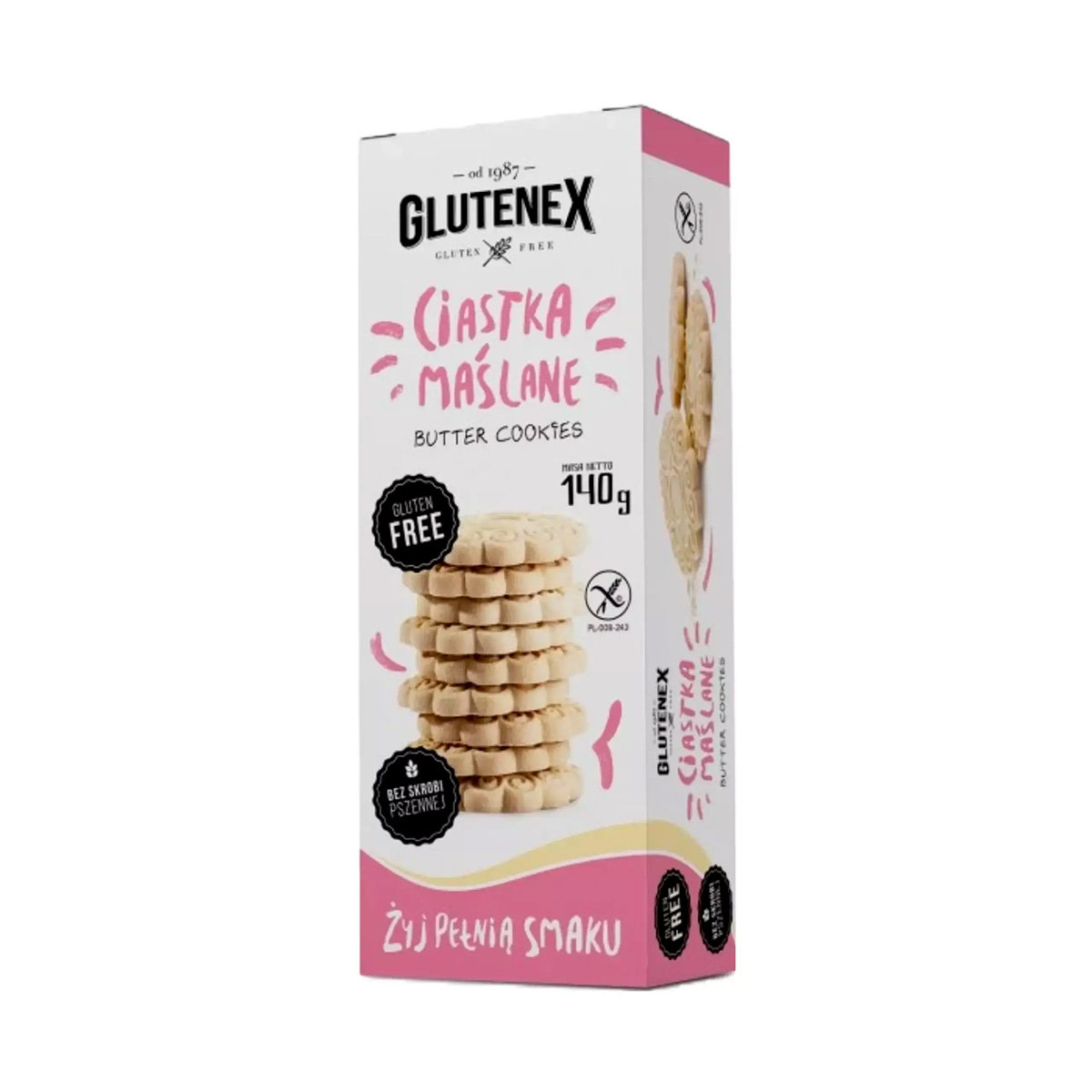 GLUTENEX Ciastka maślane 140 g M00-AD59-801D3