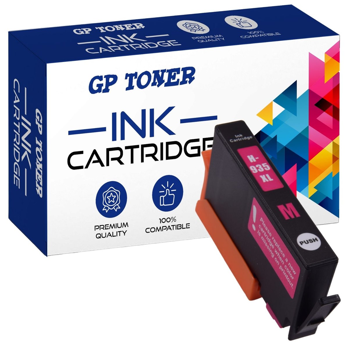 Tusz do HP 934 935 XL OfficeJet Pro 6820 6825 6220 6230 6830 6836 Magenta