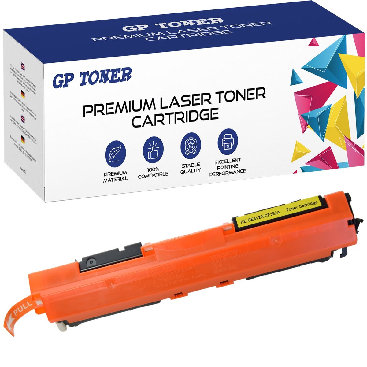 Toner do HP LaserJet Pro CP1023 CP1025 M275 MFP M176n CE310A-313A 126A Żółty