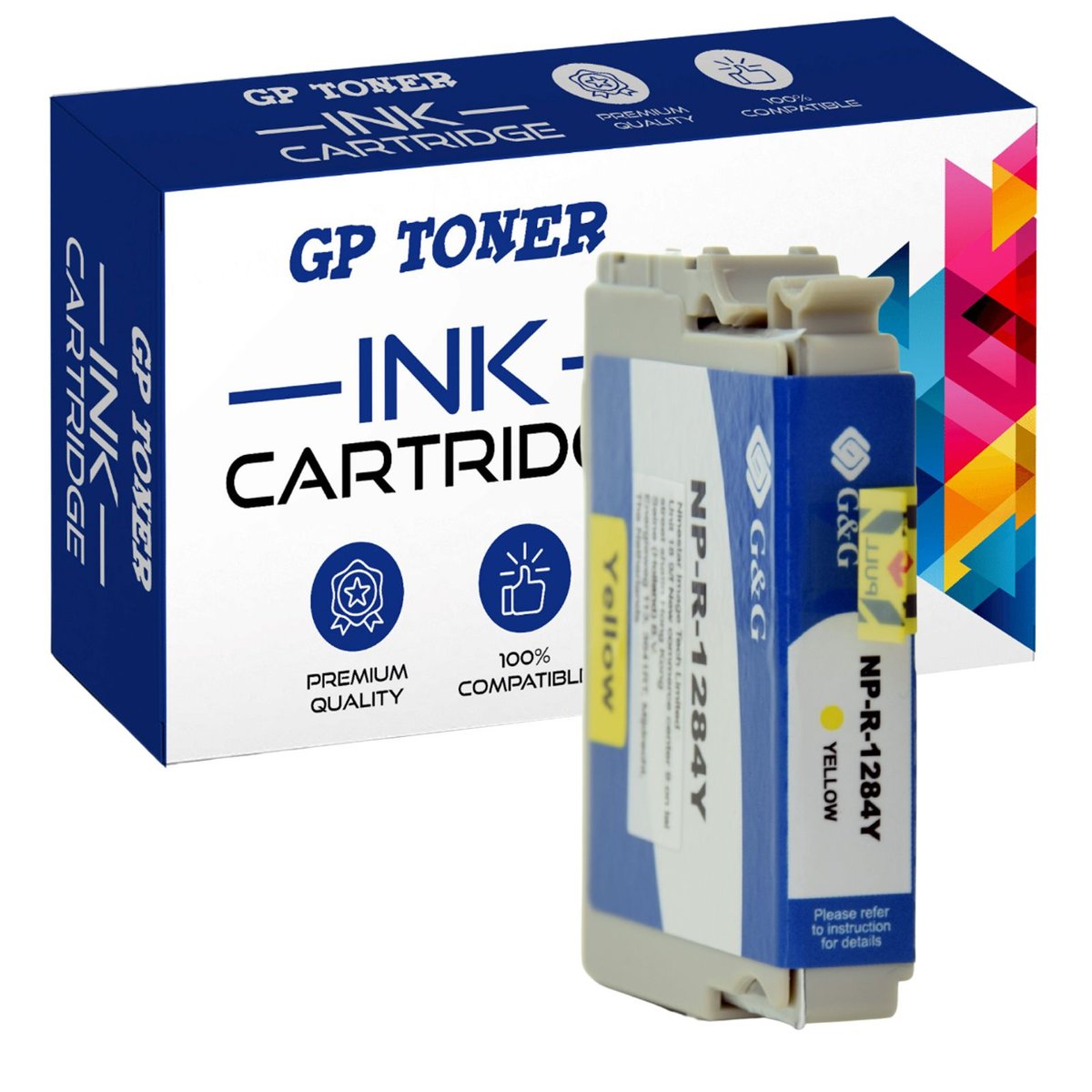 Tusz do Epson T1281BK Stylus Office BX305F BX305FW Żółty