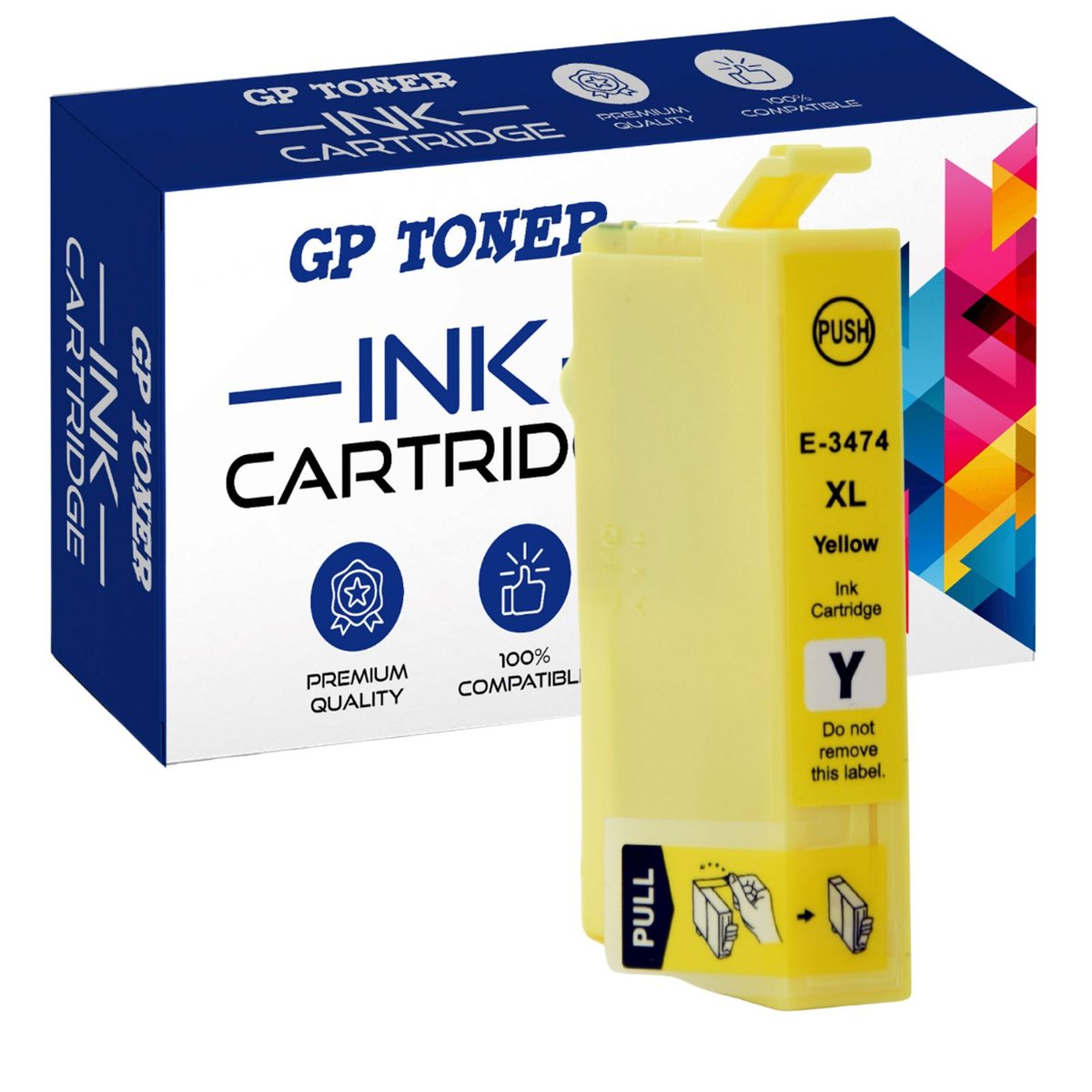 Tusz do Drukarki EPSON 34XL WorkForce Pro WF-3725 DWF WF-3720 DW WF-3720 DWF Żółty