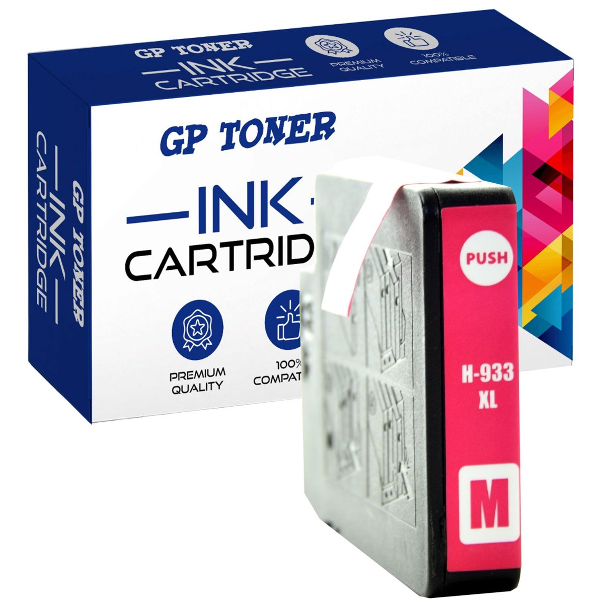 Tusz do HP OfficeJet 6100 6600 6700 7110 7510 7600 7610 7612 932XL 933XL Magenta