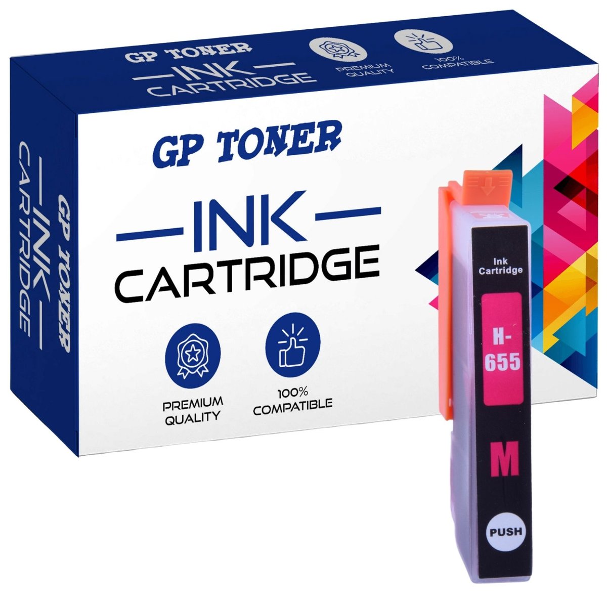 Tusz do HP DeskJet 3525 4615 4625 5525 6525 655XL Magenta