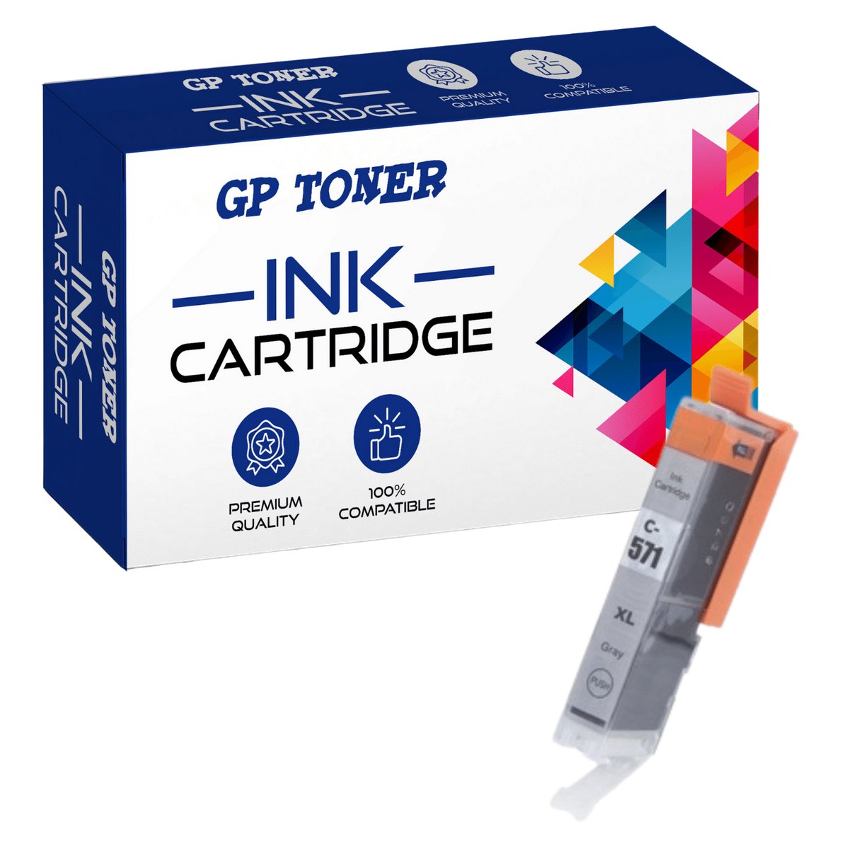 Tusz do Canon CLI-571XXL Pixma MG5750 MG5751 MG5752 MG5753 TS5050 TS6050 MG6850 MG6852 Szary