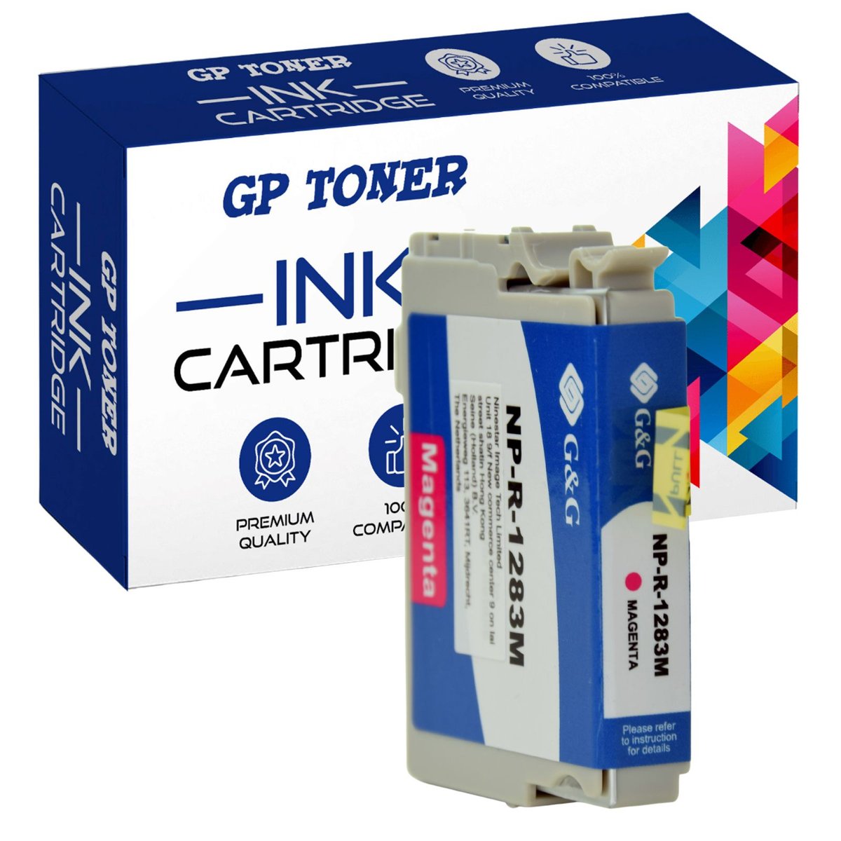 Tusz do Epson T1281BK Stylus Office BX305F BX305FW Magenta