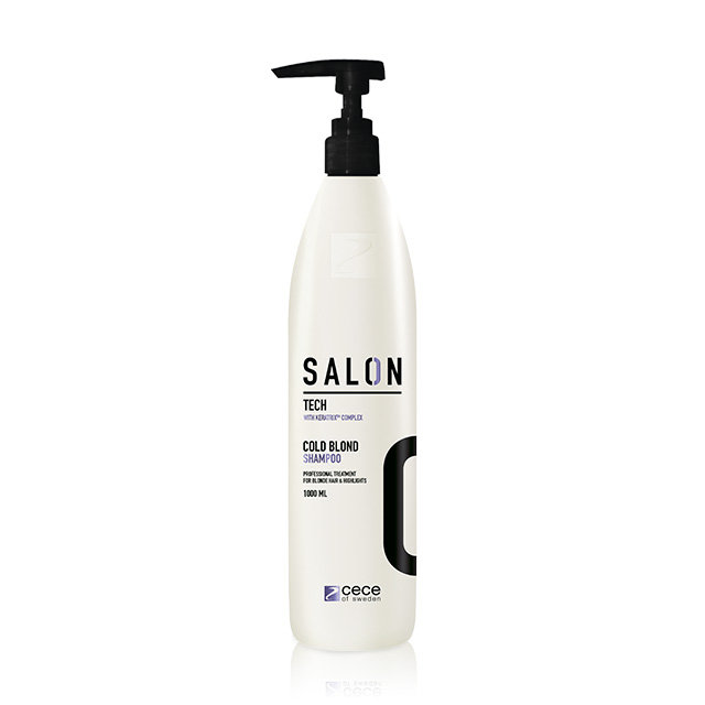 CeCe of Sweden Salon Cold Blond, szampon do włosów blond, siwych i z pasemkami, 1000 ml
