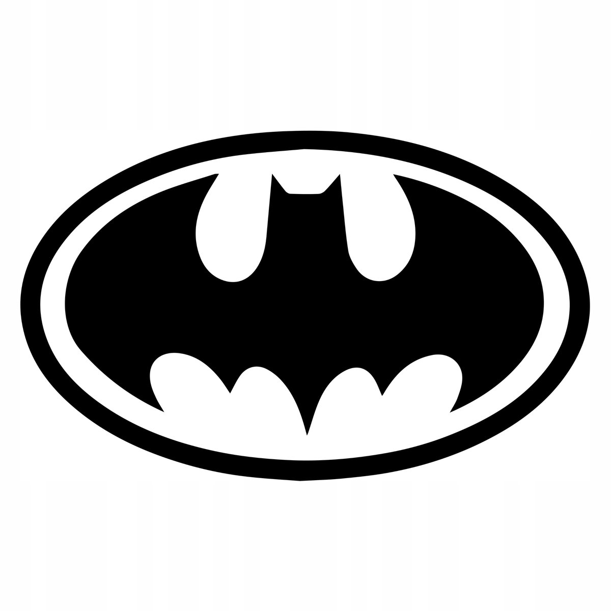 Naklejka na auto BATMAN ZNAK 10 cm