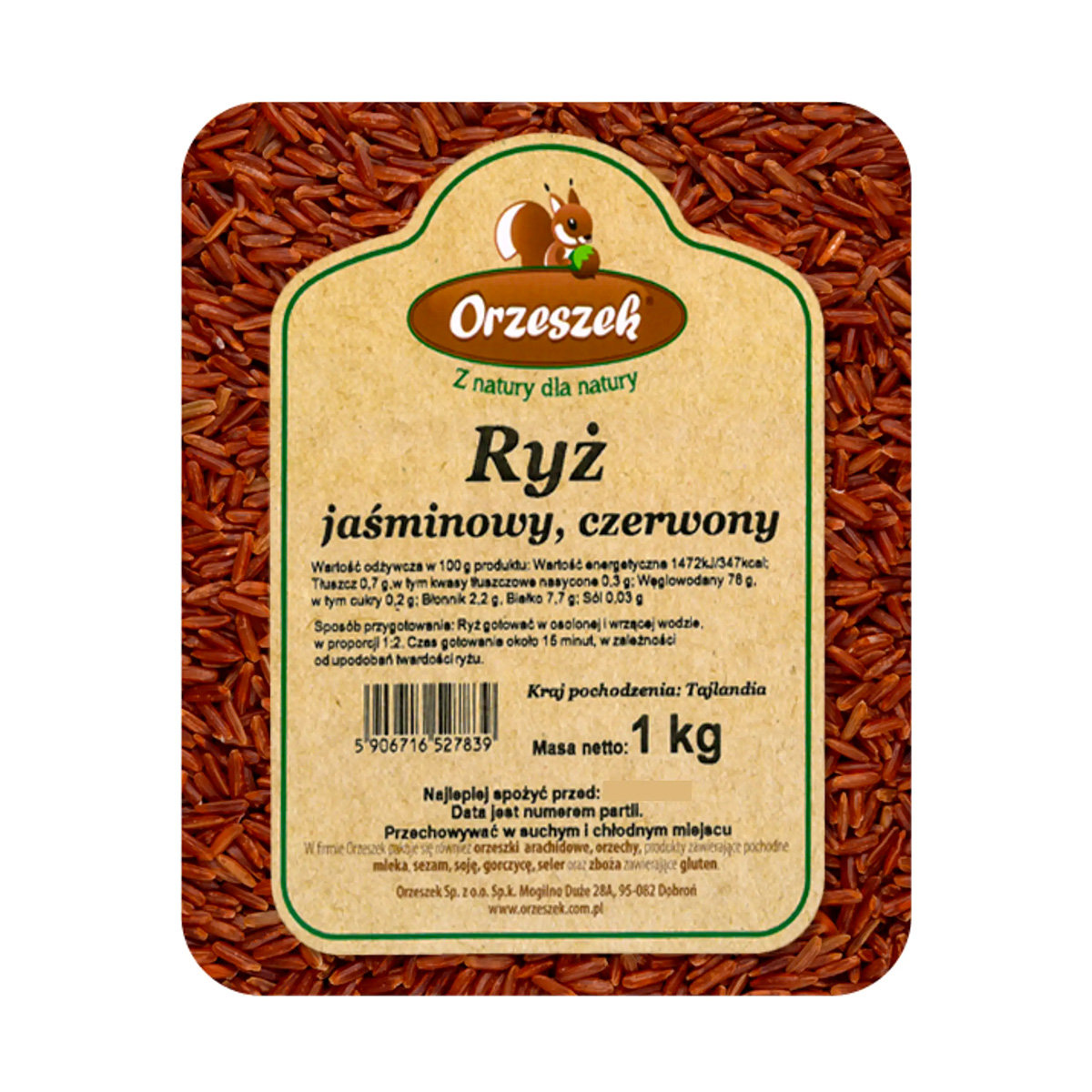 Ryż jaśminowy czarny Orzeszek - 1 kg