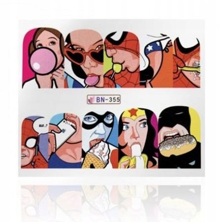 Neess Naklejki wodne na paznokcie 3689