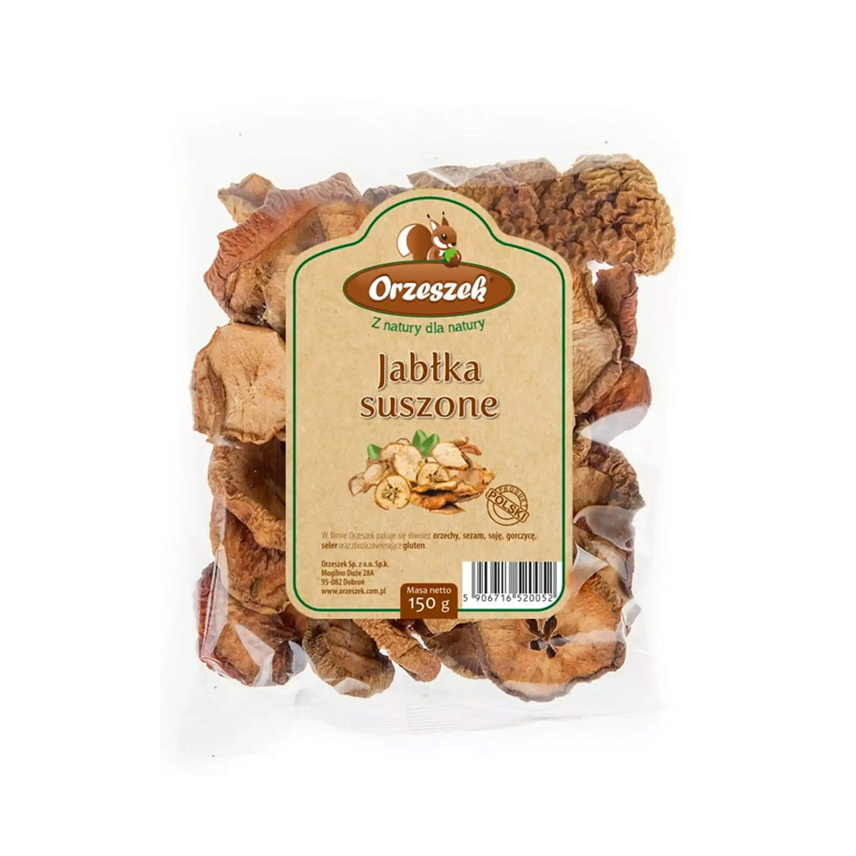 Jabłka suszone Orzeszek - 150 g