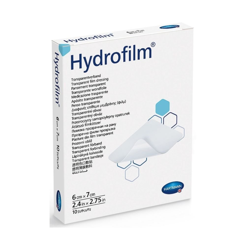 Hydrofilm Opatrunek foliowy jałowy 6cm x 7cm, 10szt.