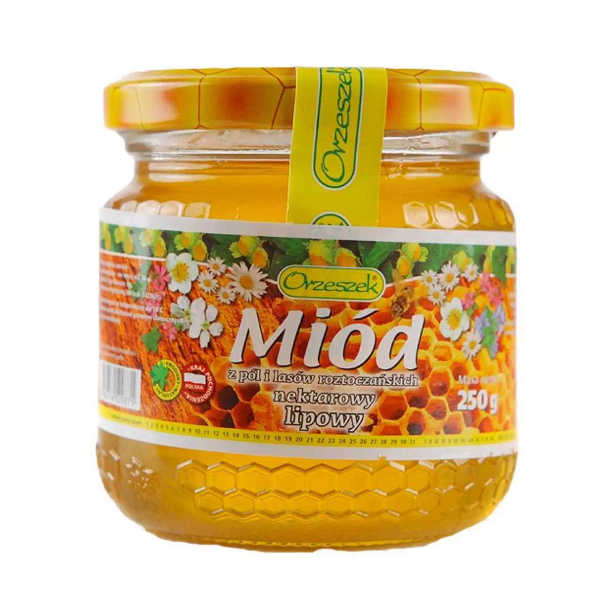 Miód nektarowy lipowy Orzeszek - 250 g