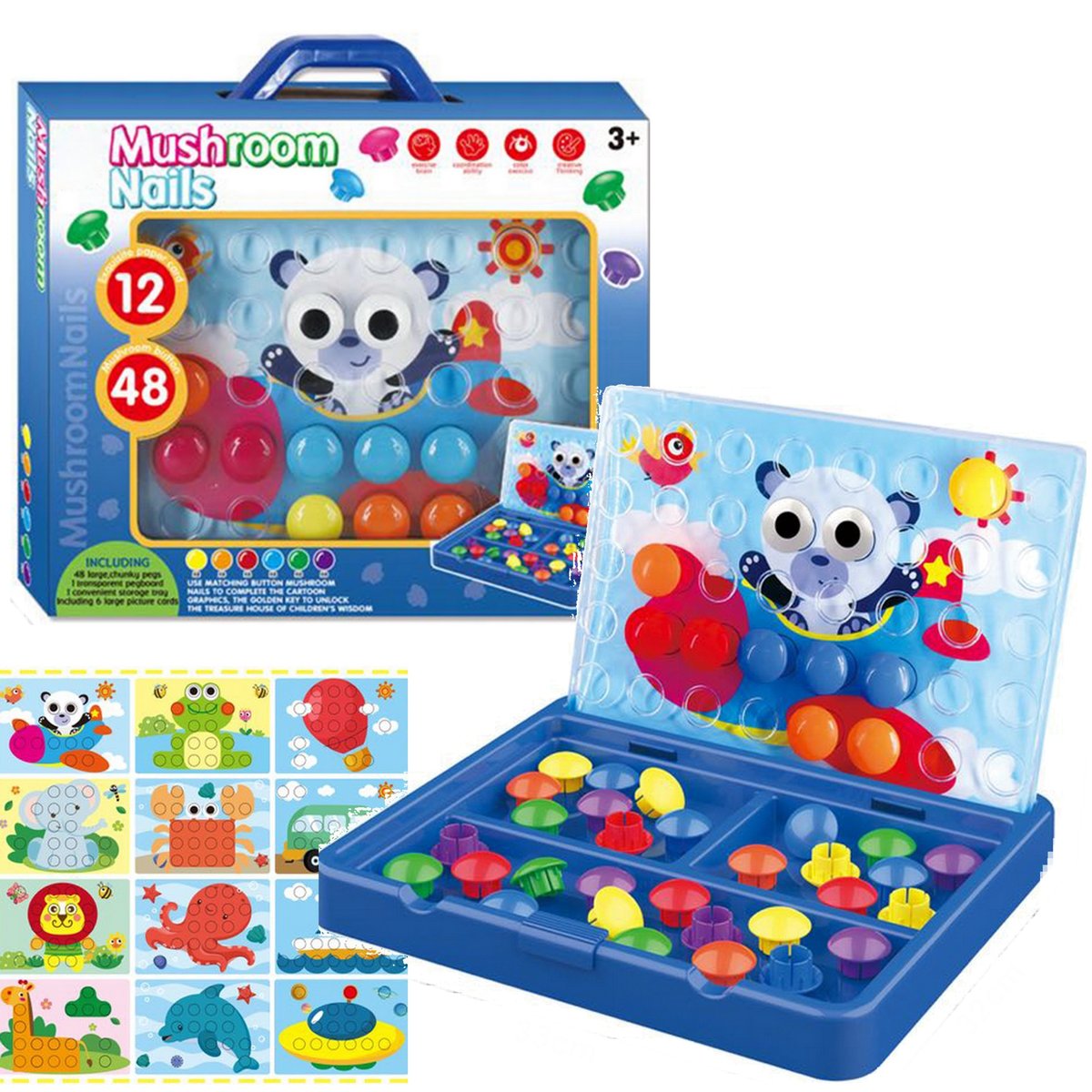 Mozaika manualna układanka guzikowa dydaktyczna