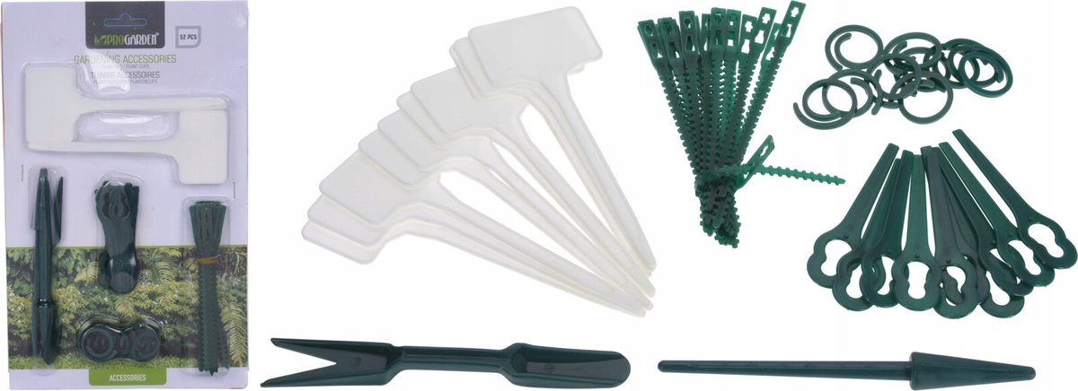AKCESORIA OGRODNICZE TABLICZKI OPASKI ZESTAW 52SZT