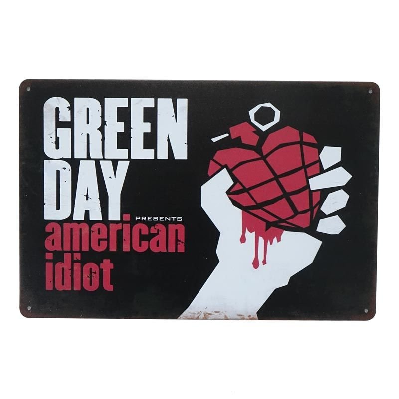 Plakat Tabliczka dekoracyjna metalowa GREEN DAY