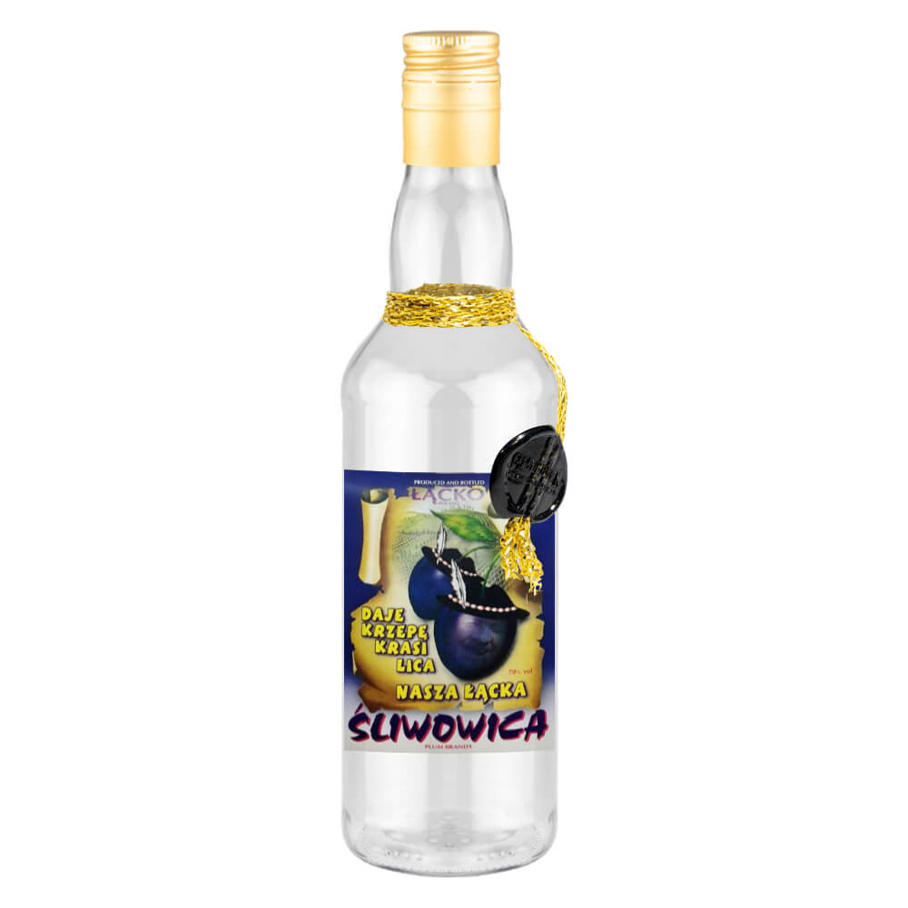 BUTELKA OZDOBNA ŚLIWOWICA NIEBIESKA