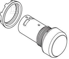 ABB Przycisk monostabilny wklęsły 1NO czarny 1SFA619100R1016 1SFA619100R1016