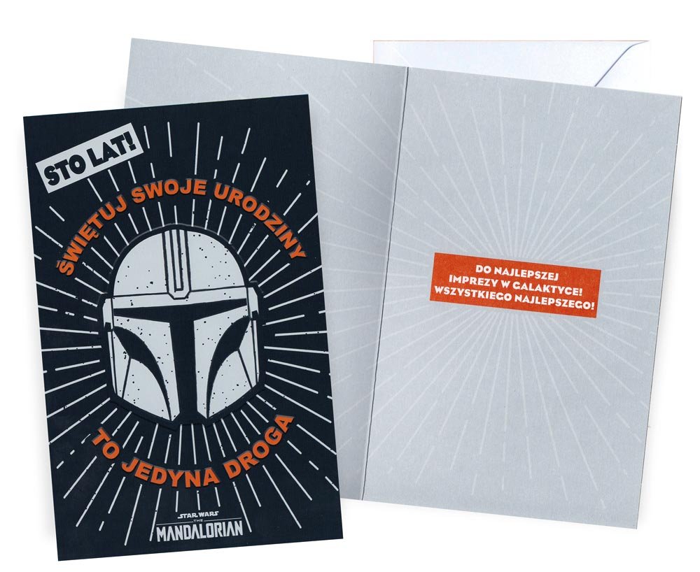 Karnet Urodziny Star Wars Mandalorian - Kukartka