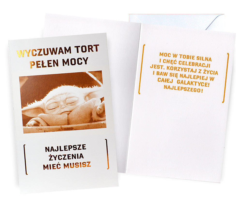 Karnet Urodziny Star Wars Baby Yoda - Kukartka