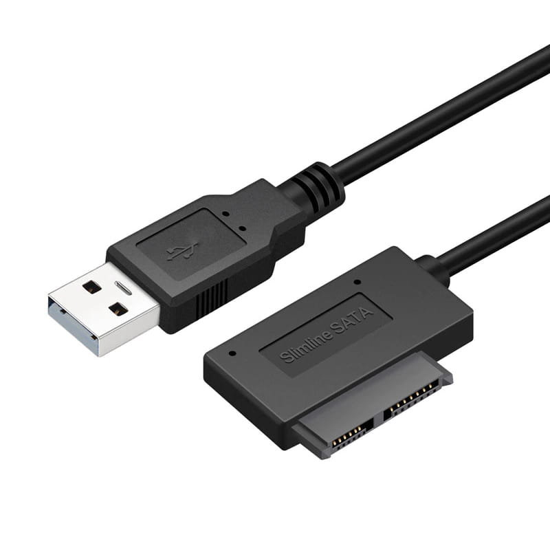 Kabel Adapter USB 2.0  Slimline Slim SATA 7+6 13PIN Przejściówka