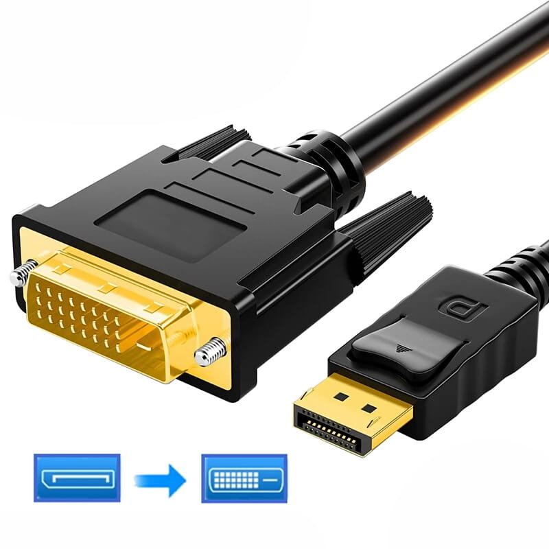 Kabel Displayport i DVI-D 24-1 Pin 1,8m