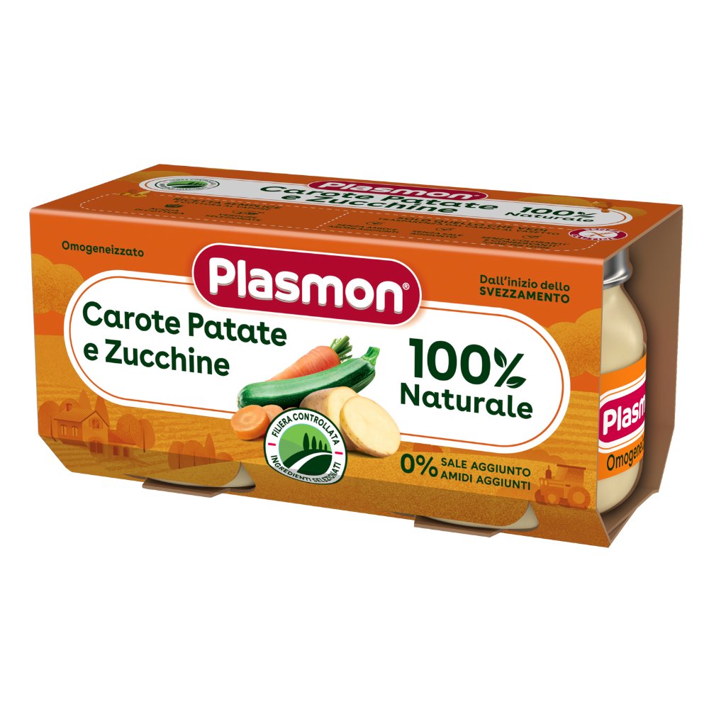 PLASMON OBIADEK MARCHEWKA ZIEMNIAKI CUKINIA 2X80G