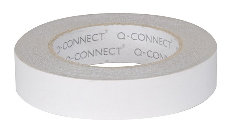 Q-CONNECT Taśma dwustronna 18mm 3m biała