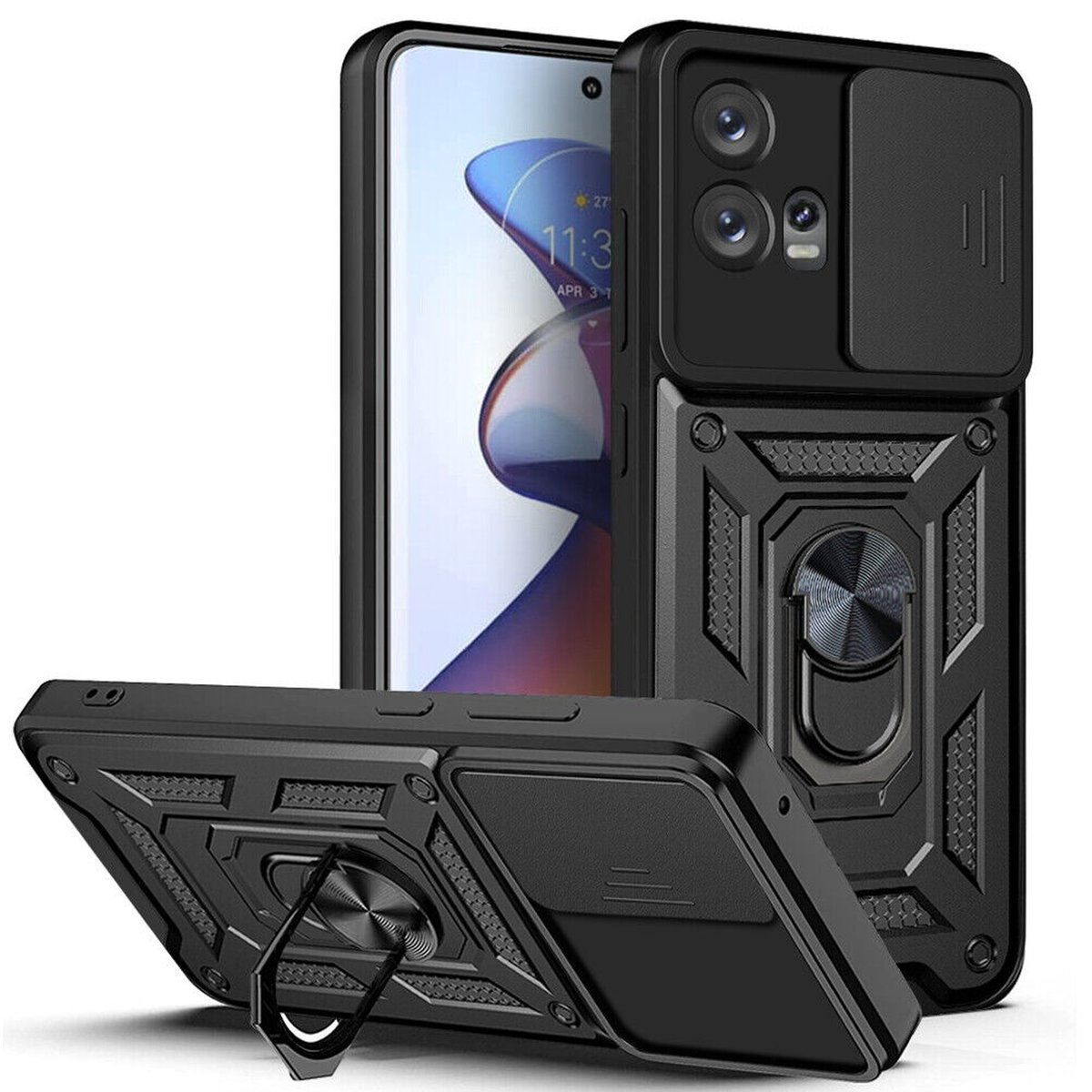 ETUI EXOGUARD CAMSHIELD - MOTOROLA MOTO G72 - PANCERNE CASE OBUDOWA FUTERAŁ RING