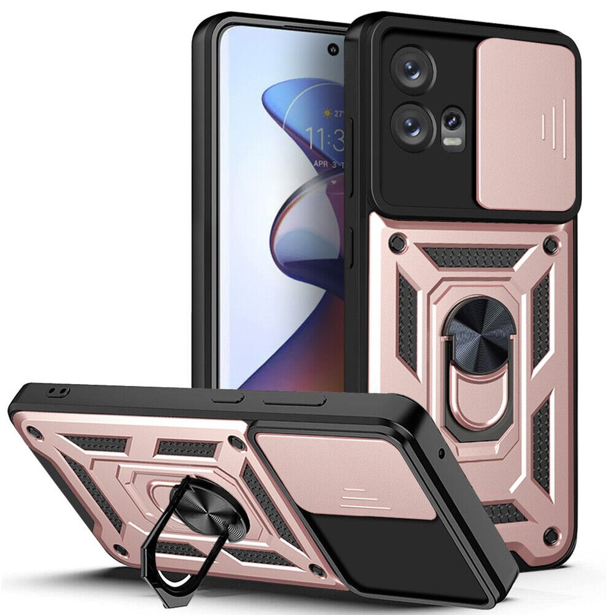 ETUI EXOGUARD CAMSHIELD - MOTOROLA MOTO G72 - PANCERNE CASE OBUDOWA FUTERAŁ RING