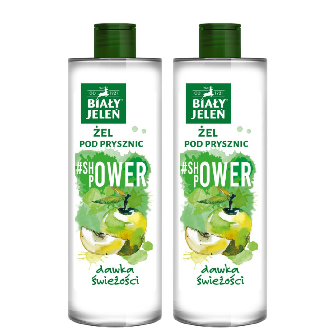 Biały Jeleń, Żel Shower Power, 2x400ml