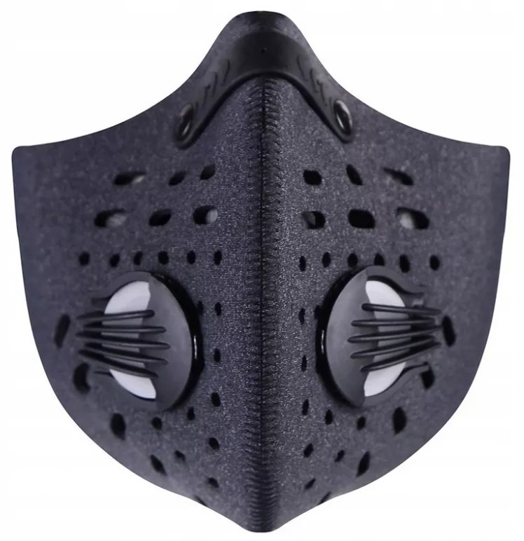 Maska sportowa antysmogowa z filtrem ochrona smog
