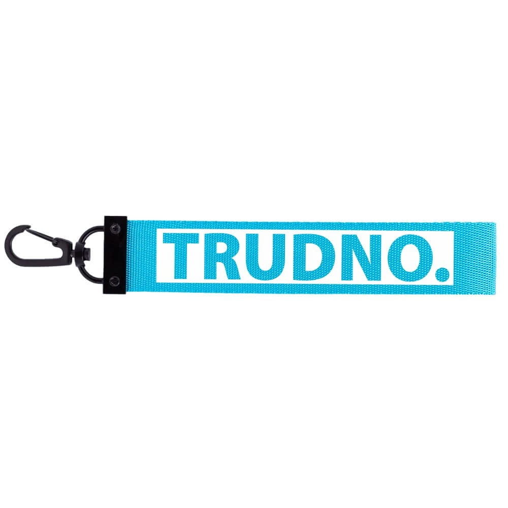 Brelok Taśma - TRUDNO (53) - Jasno Niebieski