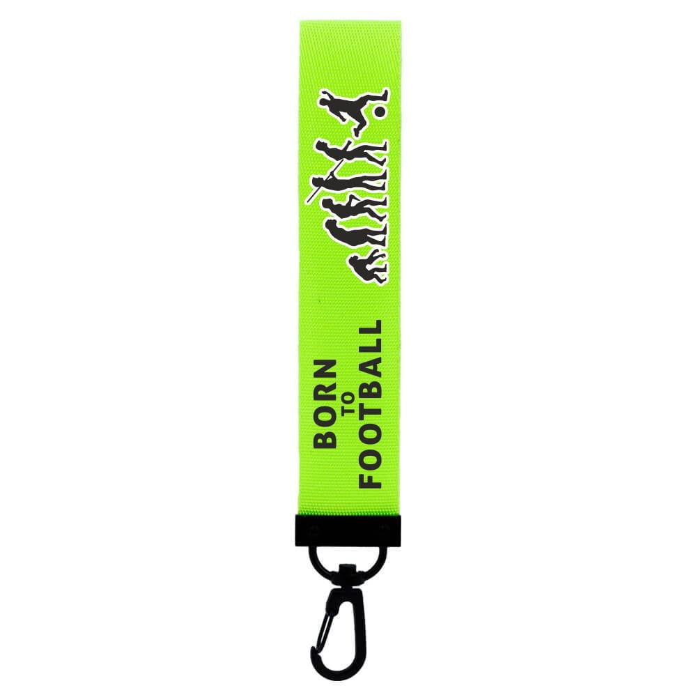 Brelok Taśma - Born to football (69) - Seledyn Neon