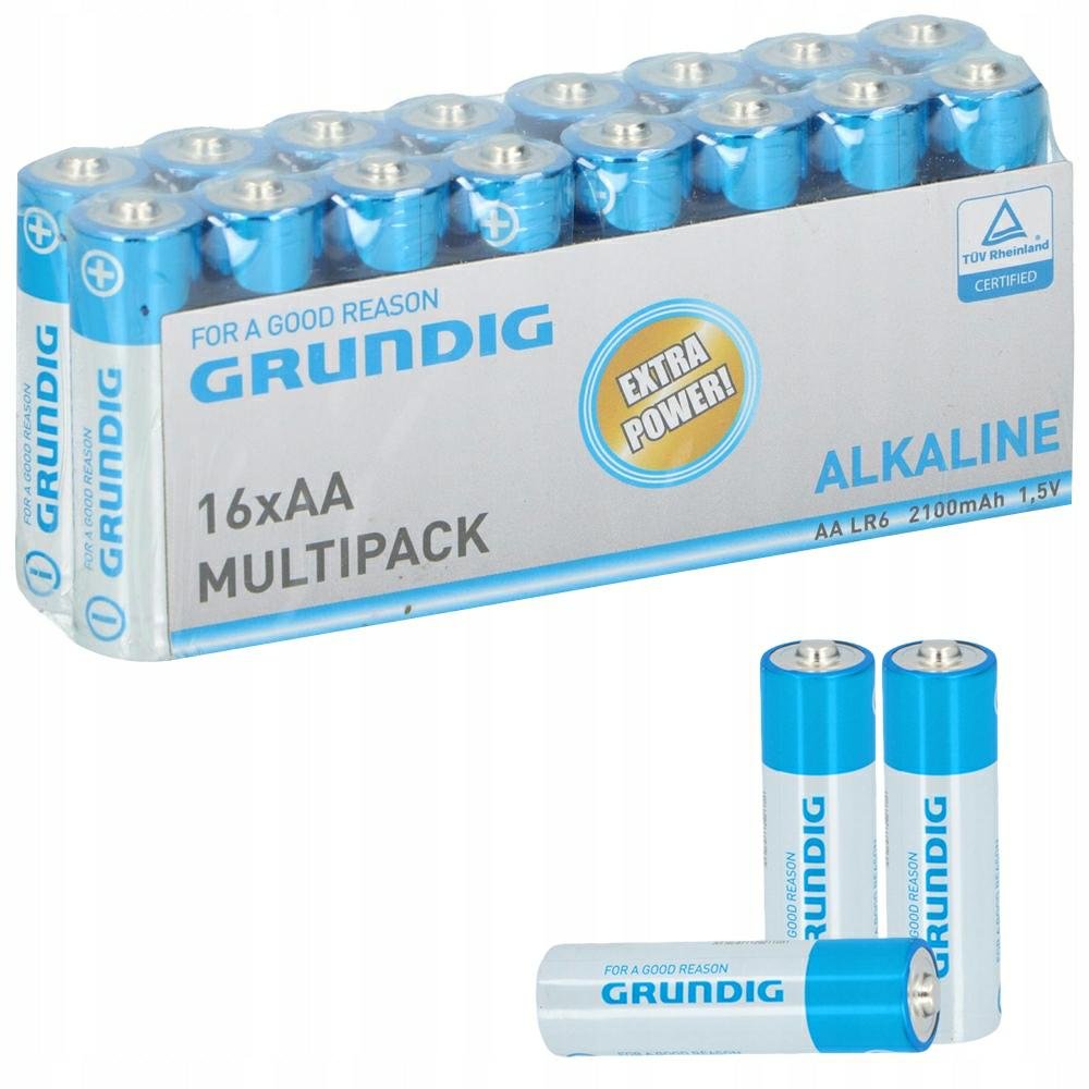 Grundig Zestaw baterii alkalicznych AA R6 1.5 V 16 szt 8711252098388