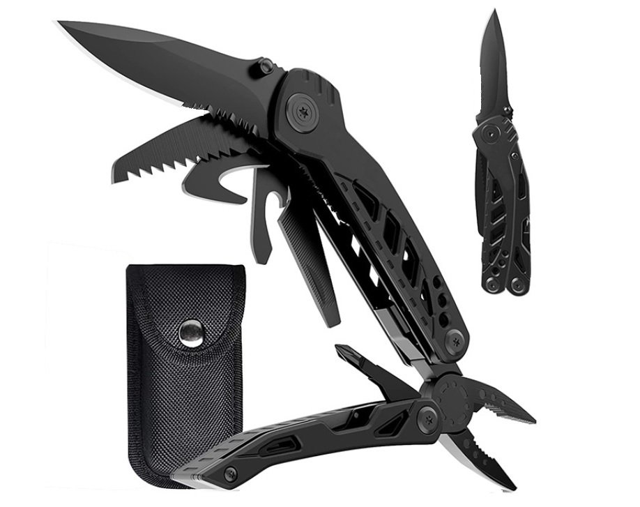 MULTITOOL NARZĘDZIE WIELOFUNKCYJNE SURVIVAL ETUI 7w1