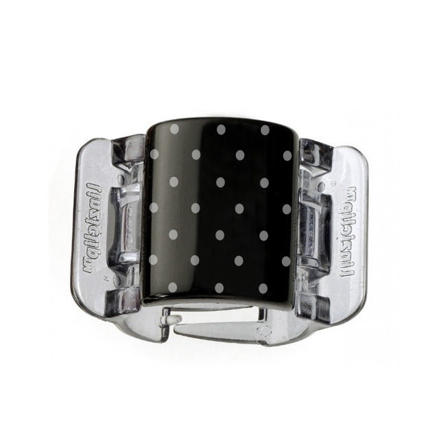 Linziclip, Klamra Midi Black-White Dots
