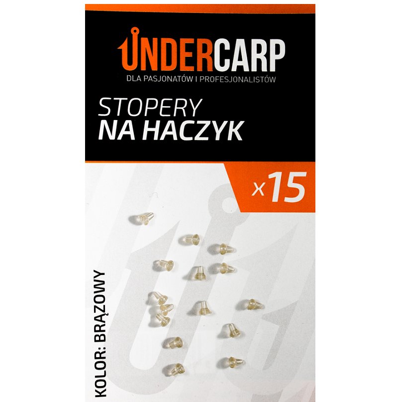 Undercarp Stopery na haczyk  brązowe 15 szt.