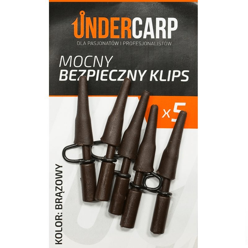 Undercarp Mocny bezpieczny klips  brązowy