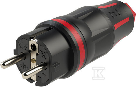 Wtyczka gumowa 16A 230V 3P IP54 TOP TAURUS2