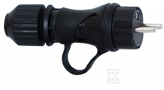 Onnline Wtyczka gumowa z uchwytem 16A 250V,