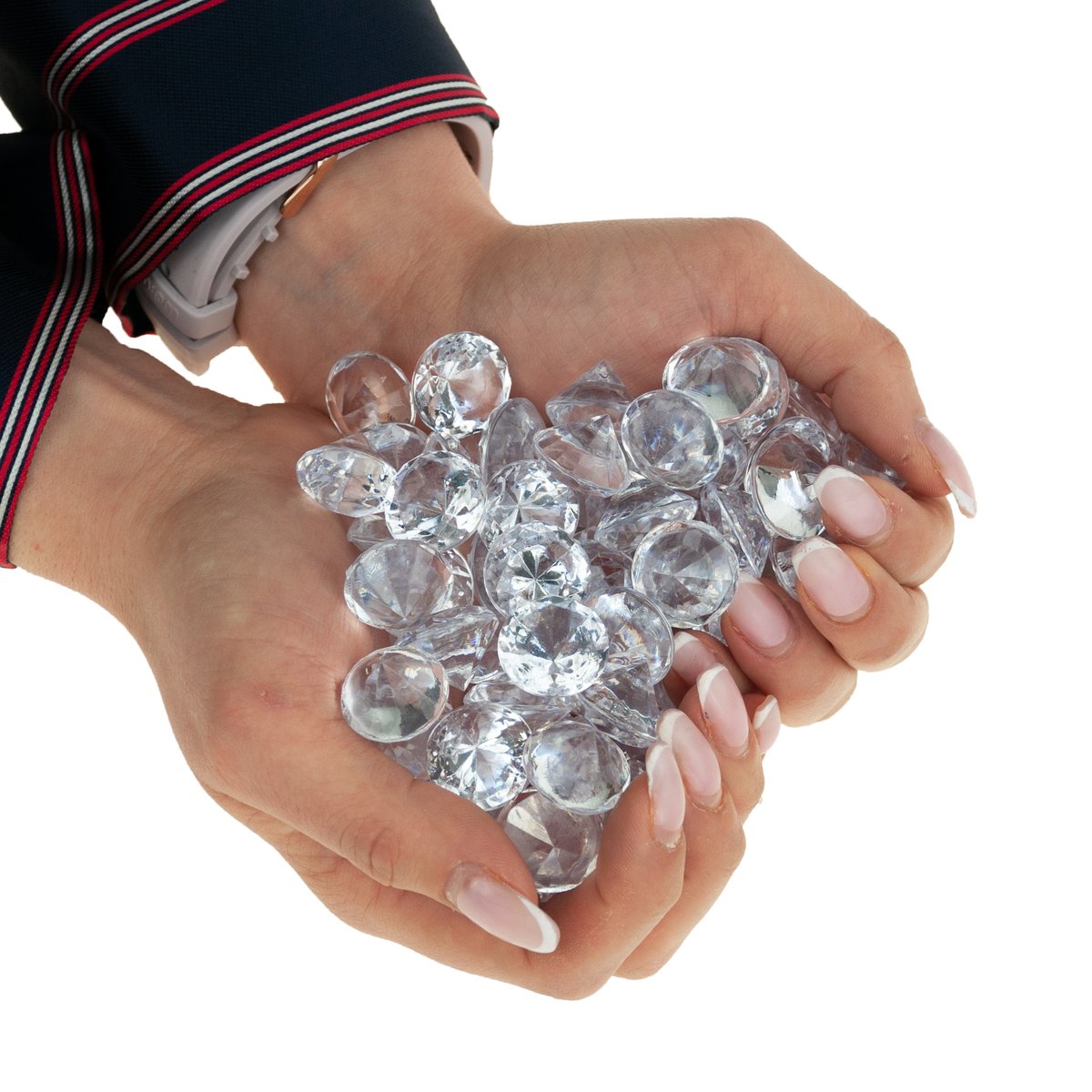 KRYSZTAŁKI KONFETTI DIAMENTOWA DEKORACJA KAMYCZKI