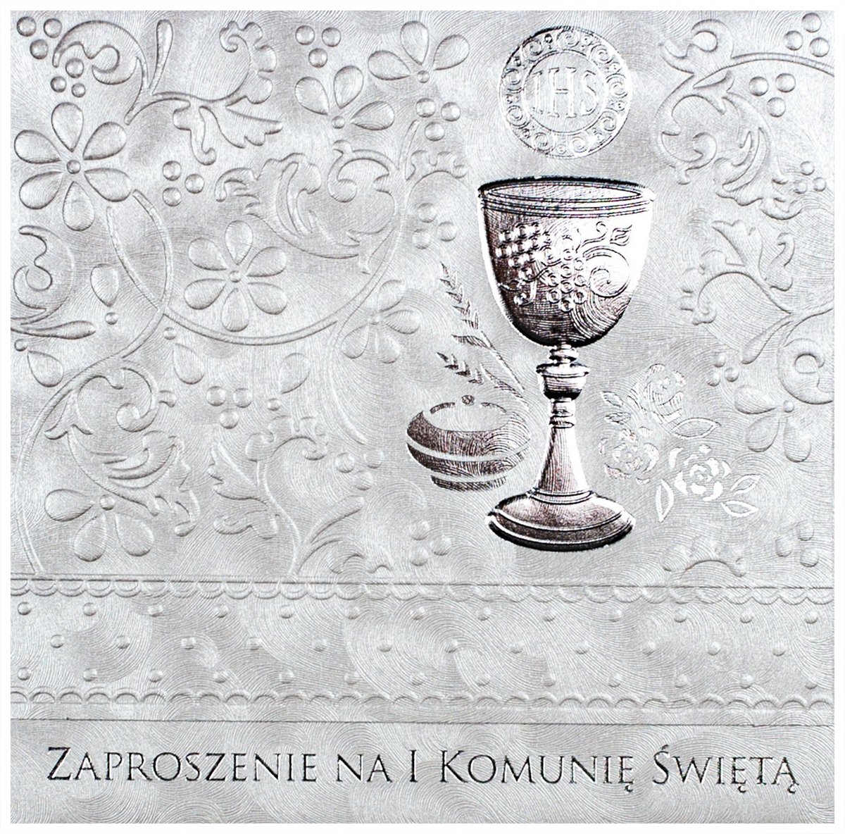 Zaproszenia na komunię komplet 5 szt ZKE6804