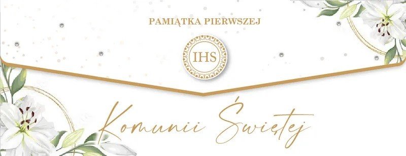 Koperta ozdobna na prezent Komunijny LUX86